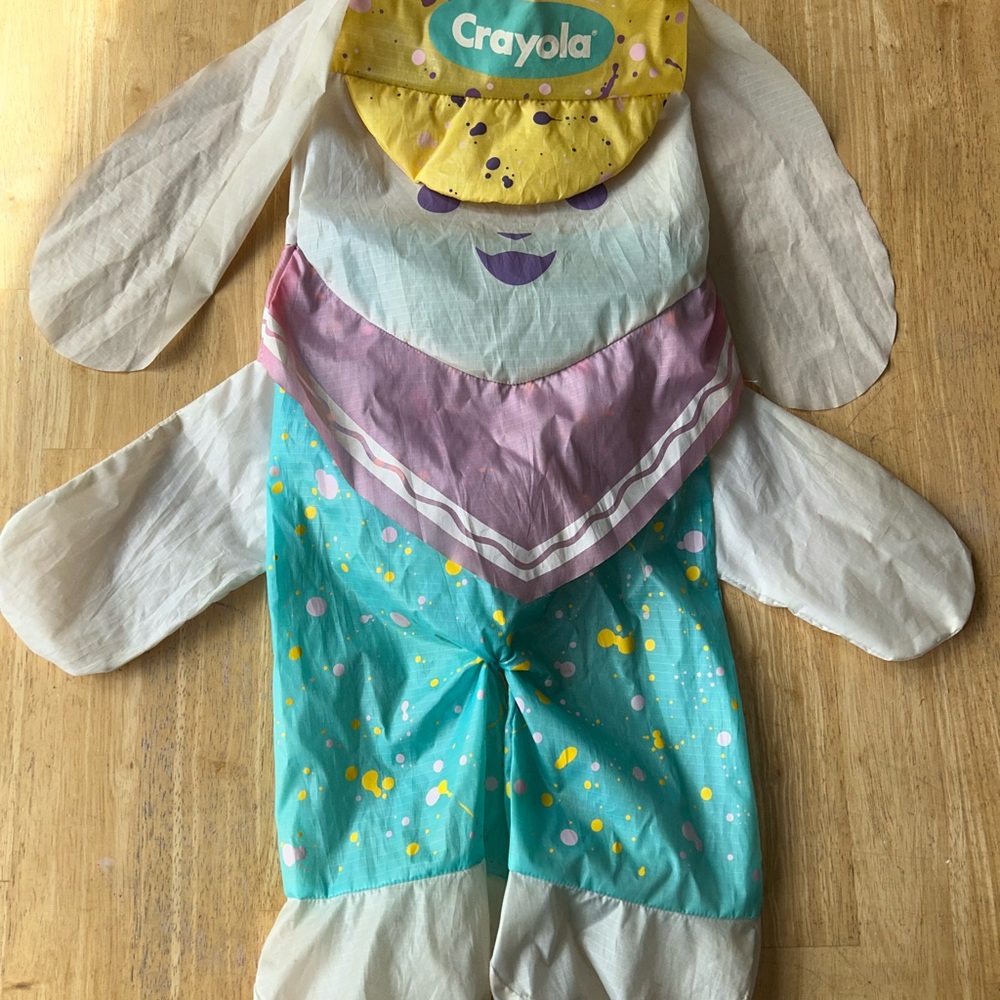 Vintage Crayola bunny windsock home decor memorabilia hard to find rare. 1990s